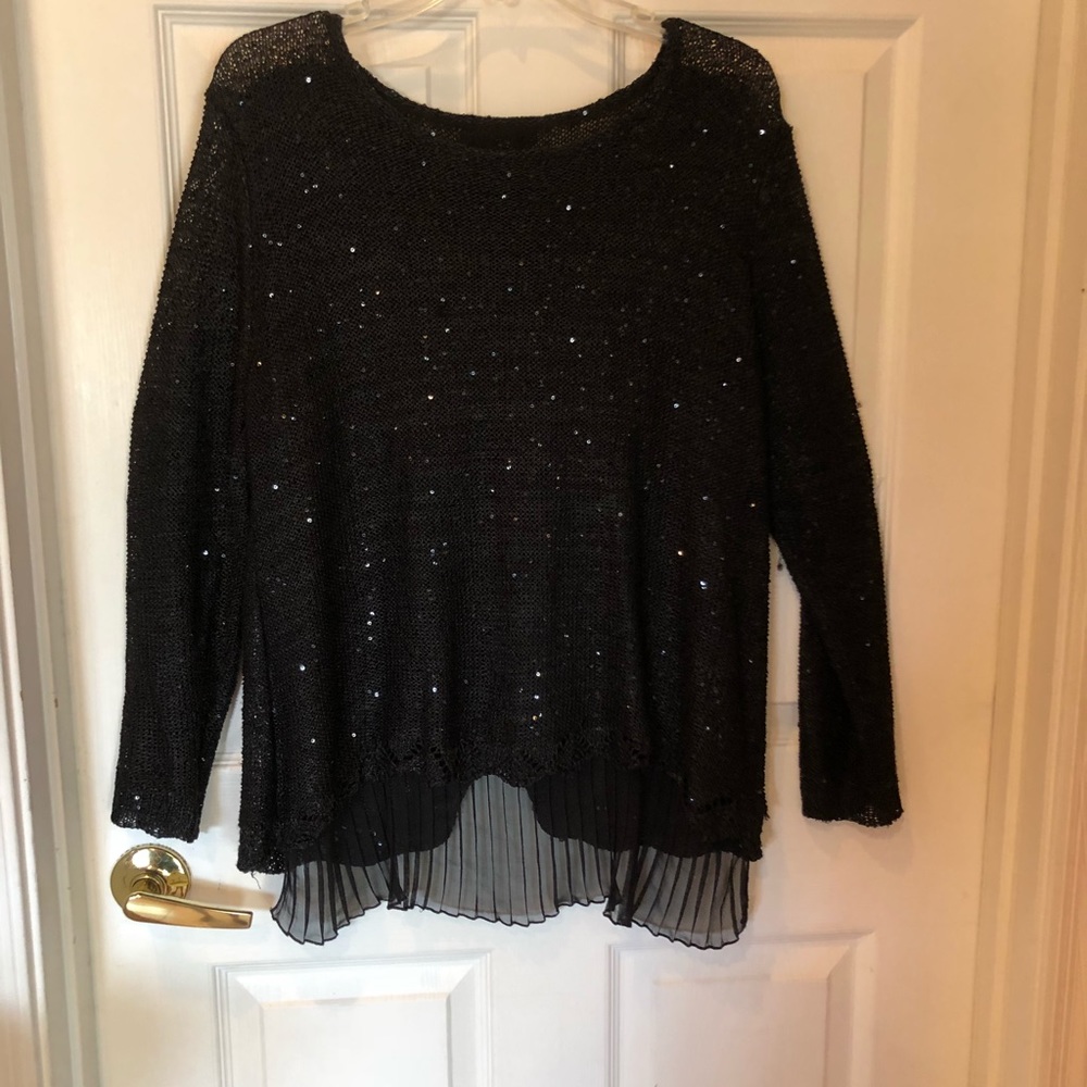 Black sparkle sweater